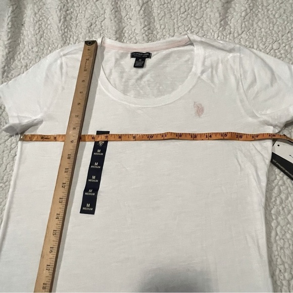 U.S. Polo Assn. Pink Logo White Tee Short Sleeve‎ T-shirt NWT Size - Medium - Picture 5 of 9